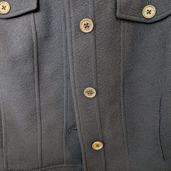 Black Button-Up Jacket - Picture 3 of 7